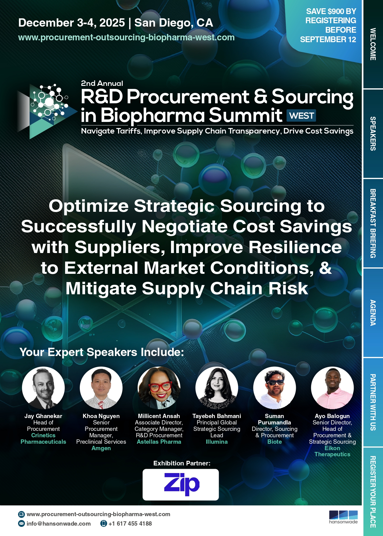 HW250821 60563 2nd R&D Procurement & Sourcing in Biopharma Summit West brochure v7 1 Page 1_page-0001