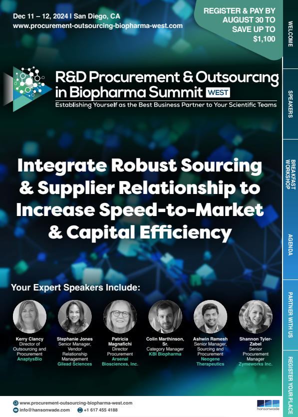 Full Event Guide R&D Procurement & Outsourcing in Biopharma Summit West